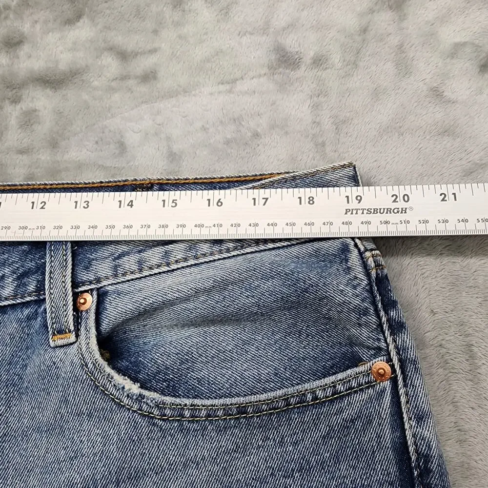 Levi's Jeans Mens W38 L29 Blue 550 Distressed Relaxed Tapered Fit Straight‎ Leg_9